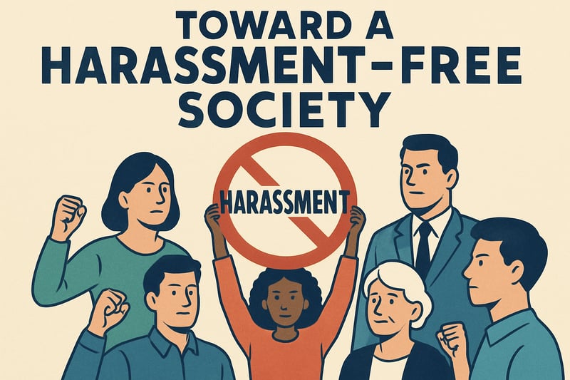 ハラスメントゼロを目指す社会のイメージ